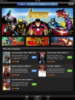 Marvel Comics App na iPadu