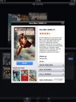 Marvel Comics App na iPadu