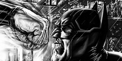 Pro nové vydání Luthora přikreslil bojovu scénu mezi Supermanem a Batmanem